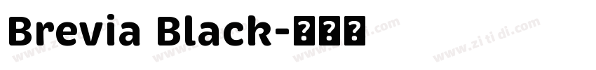 Brevia Black字体转换